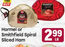 Tony’s Fresh Market Hormel or Smithfield Spiral Sliced Ham offer