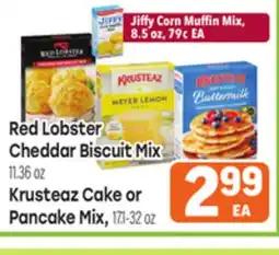 Tony’s Fresh Market Red Lobster Cheddar Biscuit Mix 11.36 oz Krusteaz Cake or Pancake Mix, 17.1-32oz offer