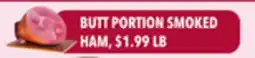Tony’s Fresh Market BUTT PORTION SMOKED HAM offer