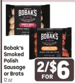 Tony’s Fresh Market Bobak's Smoked Polish Sausage or Brats offer
