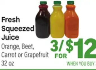 Tony’s Fresh Market Fresh Squeezed Juice offer