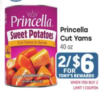 Tony’s Fresh Market Princella Cut Yams offer