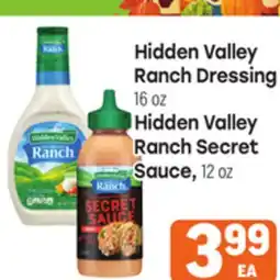 Tony’s Fresh Market Hidden Valley Ranch Dressing 16oz Hidden Valley Ranch Secret Sauce, 12oz offer