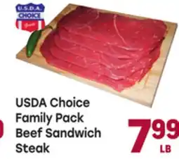 Tony’s Fresh Market USDA Choice Family Pack Beef Sandwich Steak offer