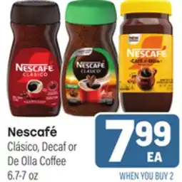 Tony’s Fresh Market Nescafé Clásico, Decaf or De Olla Coffee offer