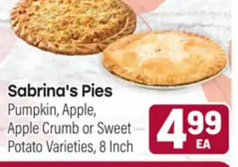 Tony’s Fresh Market Sabrina's Pies offer