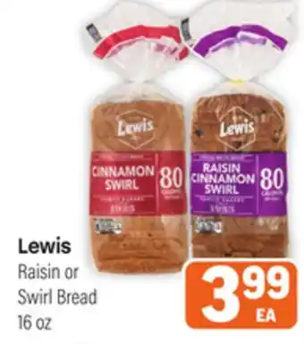 Tony’s Fresh Market Lewis Raisin or Swirl Bread offer