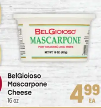 Tony’s Fresh Market BelGioioso Mascarpone offer