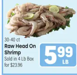 Tony’s Fresh Market Raw Head On Shrimp offer