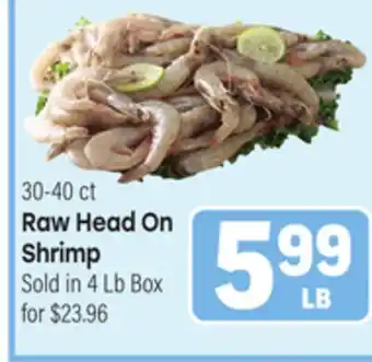 Tony’s Fresh Market Raw Head On Shrimp offer