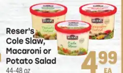Tony’s Fresh Market Reser's Cole Slaw, Macaroni or Potato Salad offer