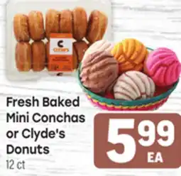Tony’s Fresh Market Fresh Baked Mini Conchas or Clyde's Donuts offer