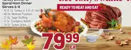 Tony’s Fresh Market Turkey Dinner or Spiral Ham Dinner offer