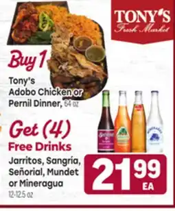 Tony’s Fresh Market Tony's Adobo Chicken or Pernil Dinner offer