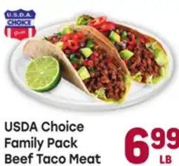 Tony’s Fresh Market USDA Choice Family Pack Beef Taco Meat offer