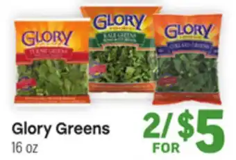 Tony’s Fresh Market Glory Greens offer