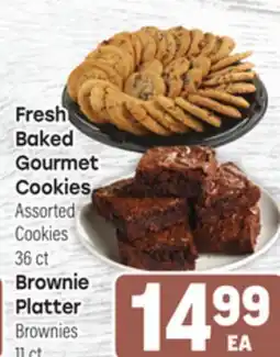 Tony’s Fresh Market Fresh Baked Gourmet Cookies Assorted Cookies 36 ct Brownie Platter Brownies 18 ct offer
