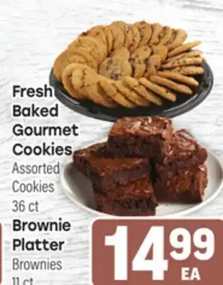 Tony’s Fresh Market Fresh Baked Gourmet Cookies Assorted Cookies 36 ct Brownie Platter Brownies 18 ct offer