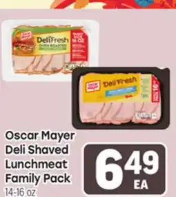 Tony’s Fresh Market Oscar Mayer Deli Shaved Lunchmeat Family Pack offer