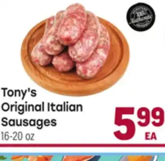Tony’s Fresh Market Tony's Original Italian Sausages offer