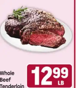 Tony’s Fresh Market Whole Beef Tenderloin offer