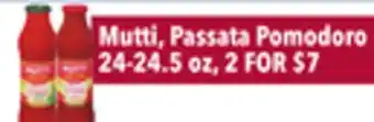 Tony’s Fresh Market Mutti, Passata Pomodoro offer