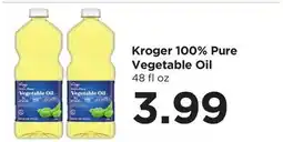 Food 4 Less Kroger 100% Pure Vegetable Oil offer