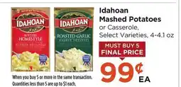 Food 4 Less Idahoan Mashed Potatoes offer