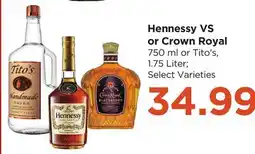 Food 4 Less Hennessy VS or Crown Royal offer