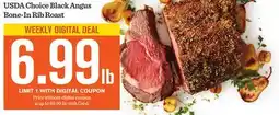 Mariano's USDA Choice Black Angus Bone-In Rib Roast offer