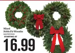Mariano's Mixed Noble Fir Wreaths offer