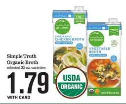 Mariano's Simple Truth Organic Broth offer