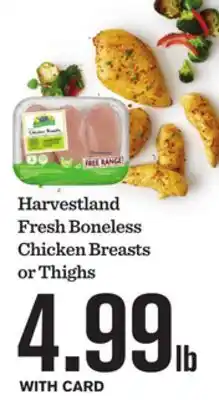 Mariano's Harvestland Fresh Boneless Chicken Breasts or Thighs offer