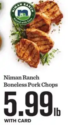 Mariano's Niman Ranch Boneless Pork Chops offer