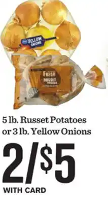 Mariano's Russet Potatoes 5 lb. or Yellow Onions 3 lb offer