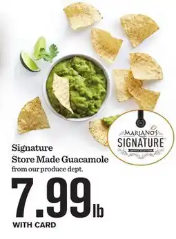 Mariano's Signature Store Made Guacamole offer