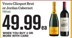 Mariano's Veuve Clicquot Brut or Jordan Cabernet offer