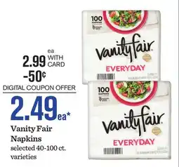 Mariano's Vanity Fair Napkins offer