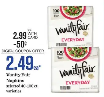 Mariano's Vanity Fair Napkins offer