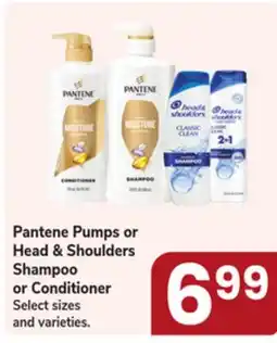 Jewel-Osco Pantene Pumps or Head & Shoulders Shampoo or Conditioner offer