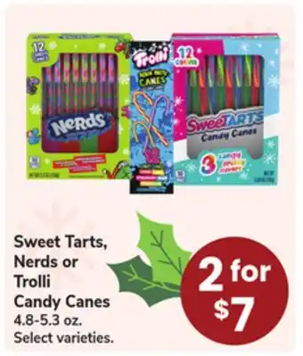 Jewel-Osco Sweet Tarts, Nerds or Trolli Candy Canes offer