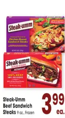 Jewel-Osco Steak-Umm Beef Sandwich Steaks offer