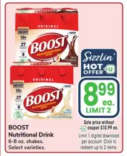 Jewel-Osco BOOST Nutritional Drink offer