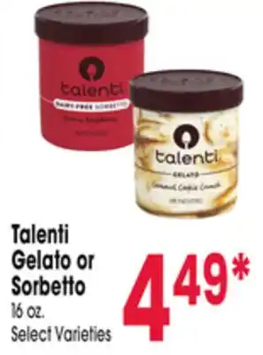 Jewel-Osco Talenti Gelato or Sorbetto offer