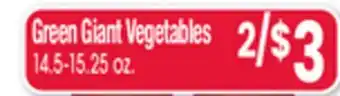 Jewel-Osco Green Giant Vegetables offer