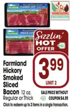 Jewel-Osco Farmland Hickory Smoked Sliced Bacon offer