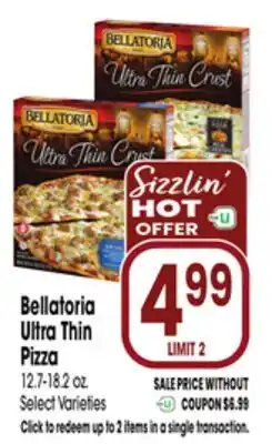 Jewel-Osco Bellatoria Ultra Thin Pizza offer