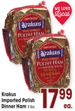 Jewel-Osco Krakus Imported Polish Dinner Ham offer