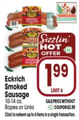 Jewel-Osco Eckrich Smoked Sausage offer