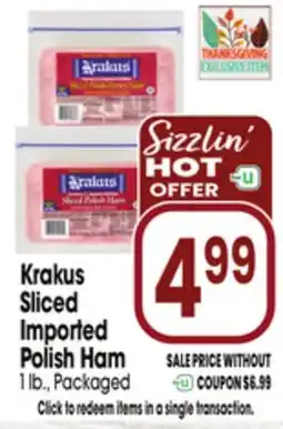 Jewel-Osco Krakus Sliced Imported Polish Ham offer